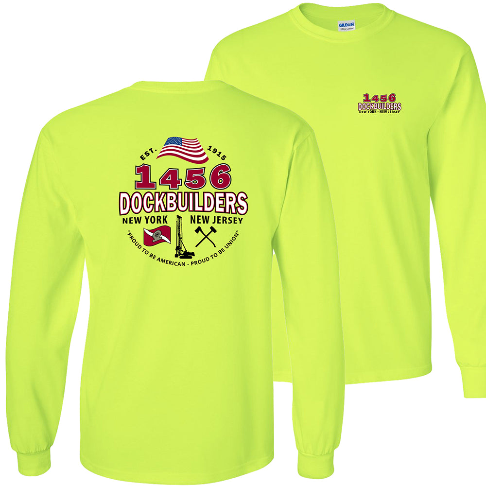 Dock Builders 1456 OG Long Sleeve - DOCKBUILDERS OG LSLEEVE SAFETYYELLOW