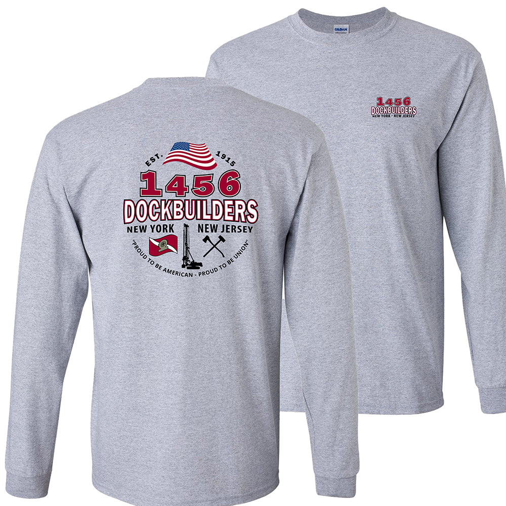 Dock Builders 1456 OG Long Sleeve - DOCKBUILDERS OG LSLEEVE SPORT GREY