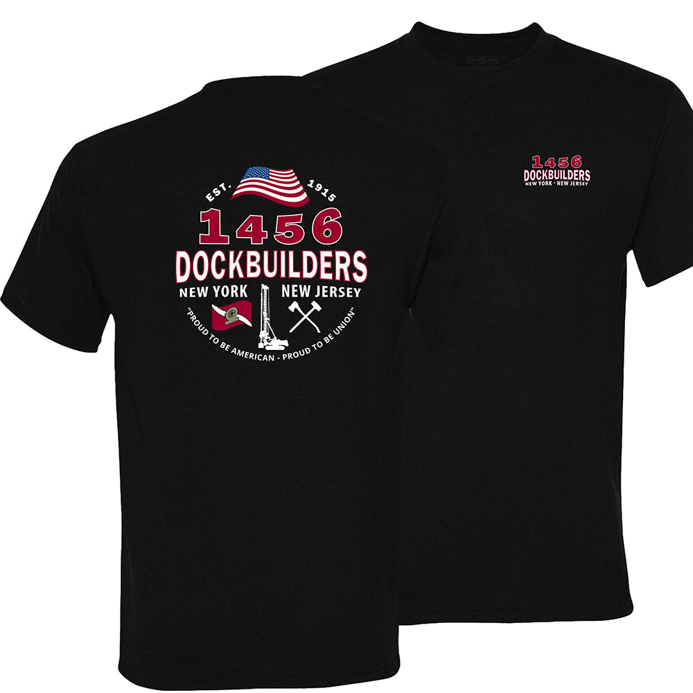 Dock Builders 1456 OG T-Shirt - DOCKBUILDERS OG TSHIRT BLACK