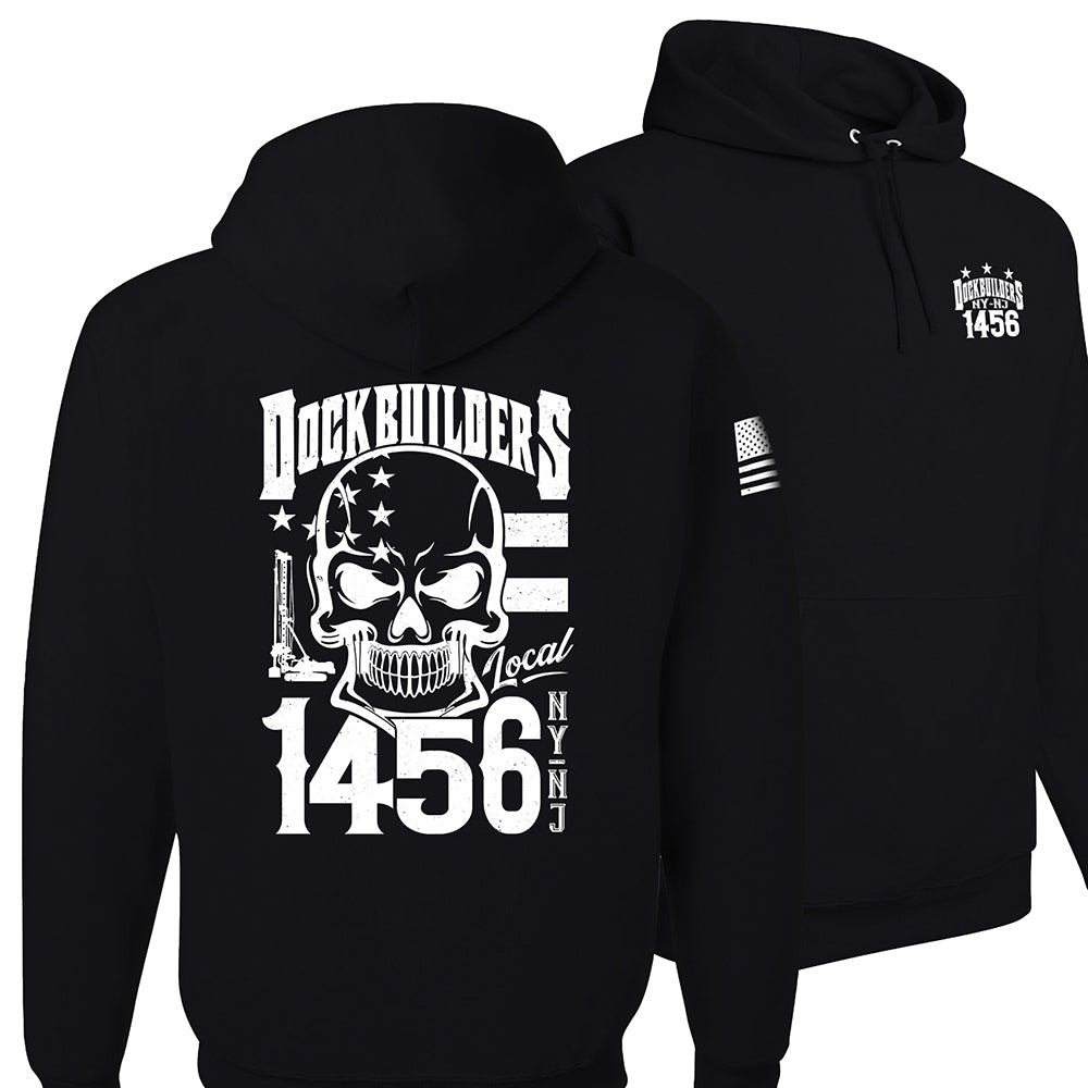 Dock Builders 1456 Skull Hoodie (Copy) - DOCKBUILDERS SKULL HOODIES BLACK