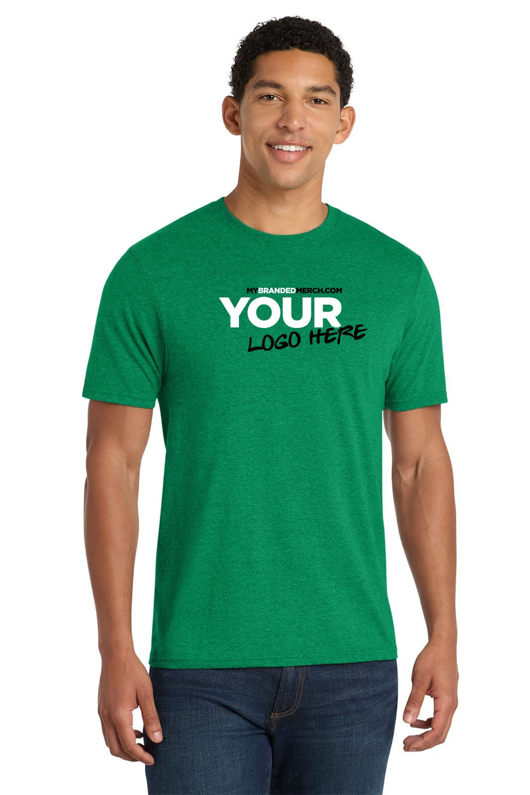Business Starter Bundle custom logo PC455 T-shirt in Athletic Kelly Green Heather