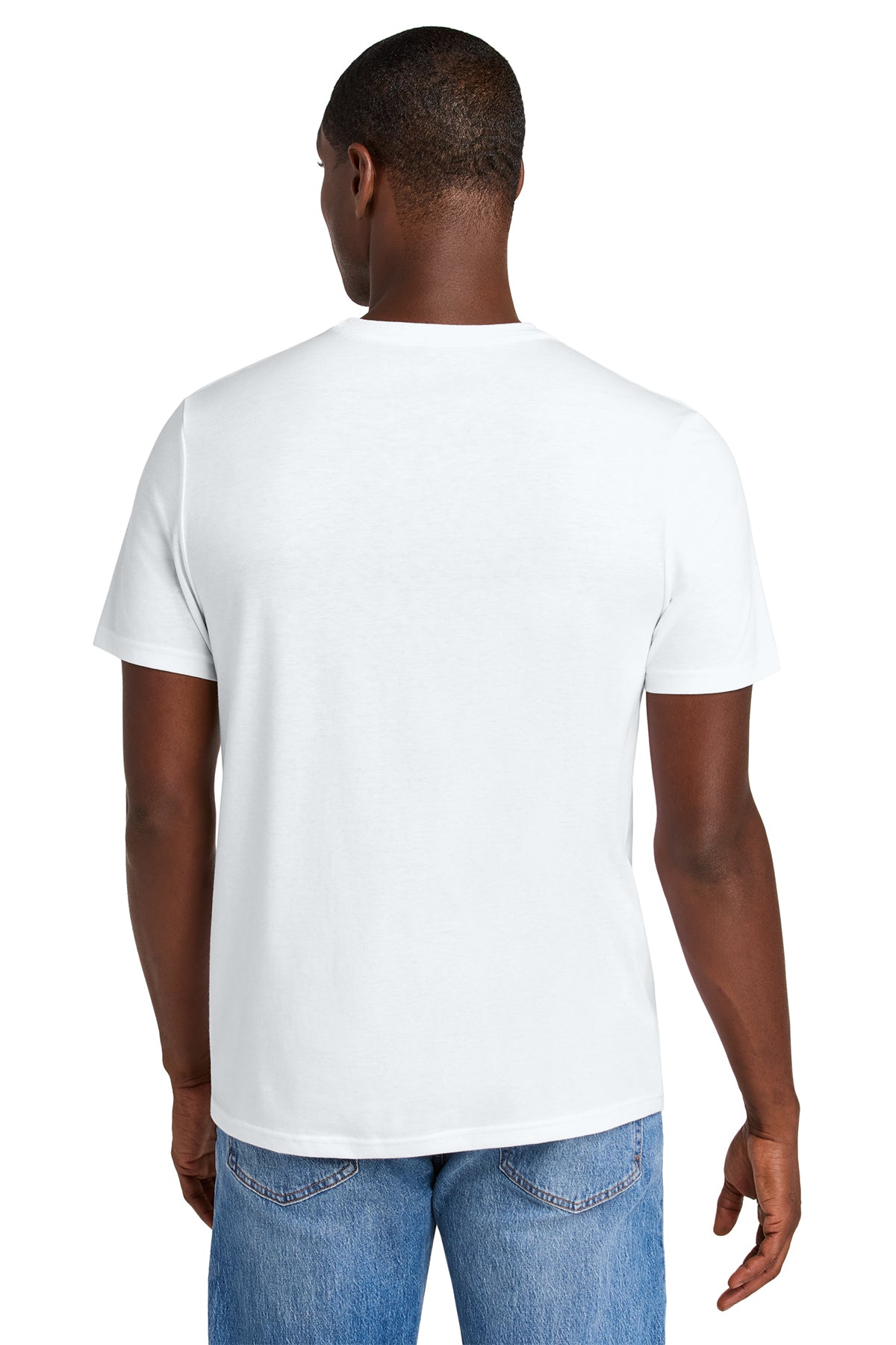 Hamptons Fitness Perfect Weight CVC Tee DT184 Bright White back view