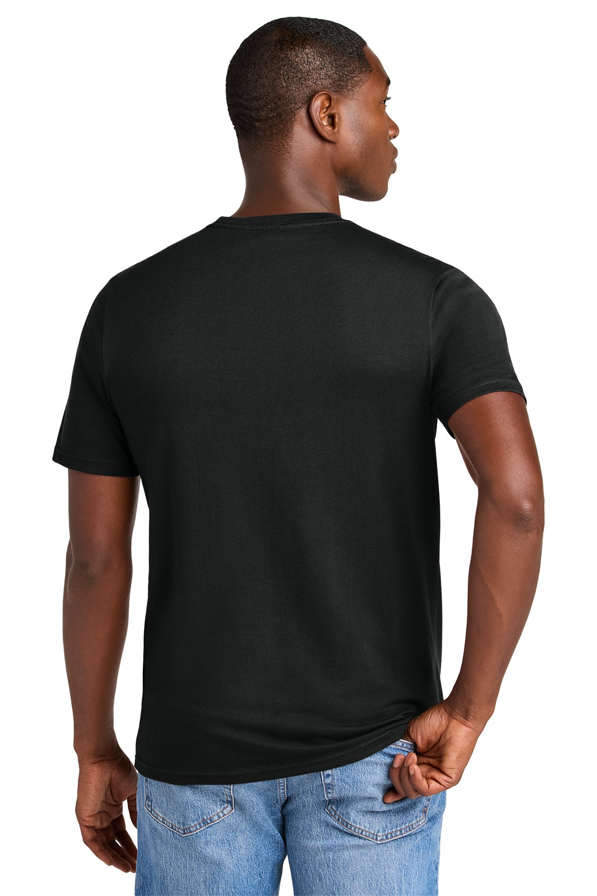 Hamptons Fitness Perfect Weight CVC Tee DT184 Jet Black back view