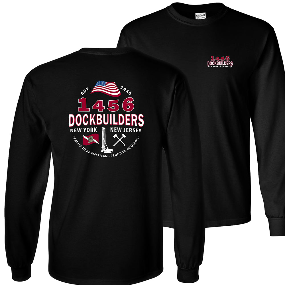 Dock Builders 1456 OG Long Sleeve - DOCKBUILDERS OG LSLEEVE BLACK