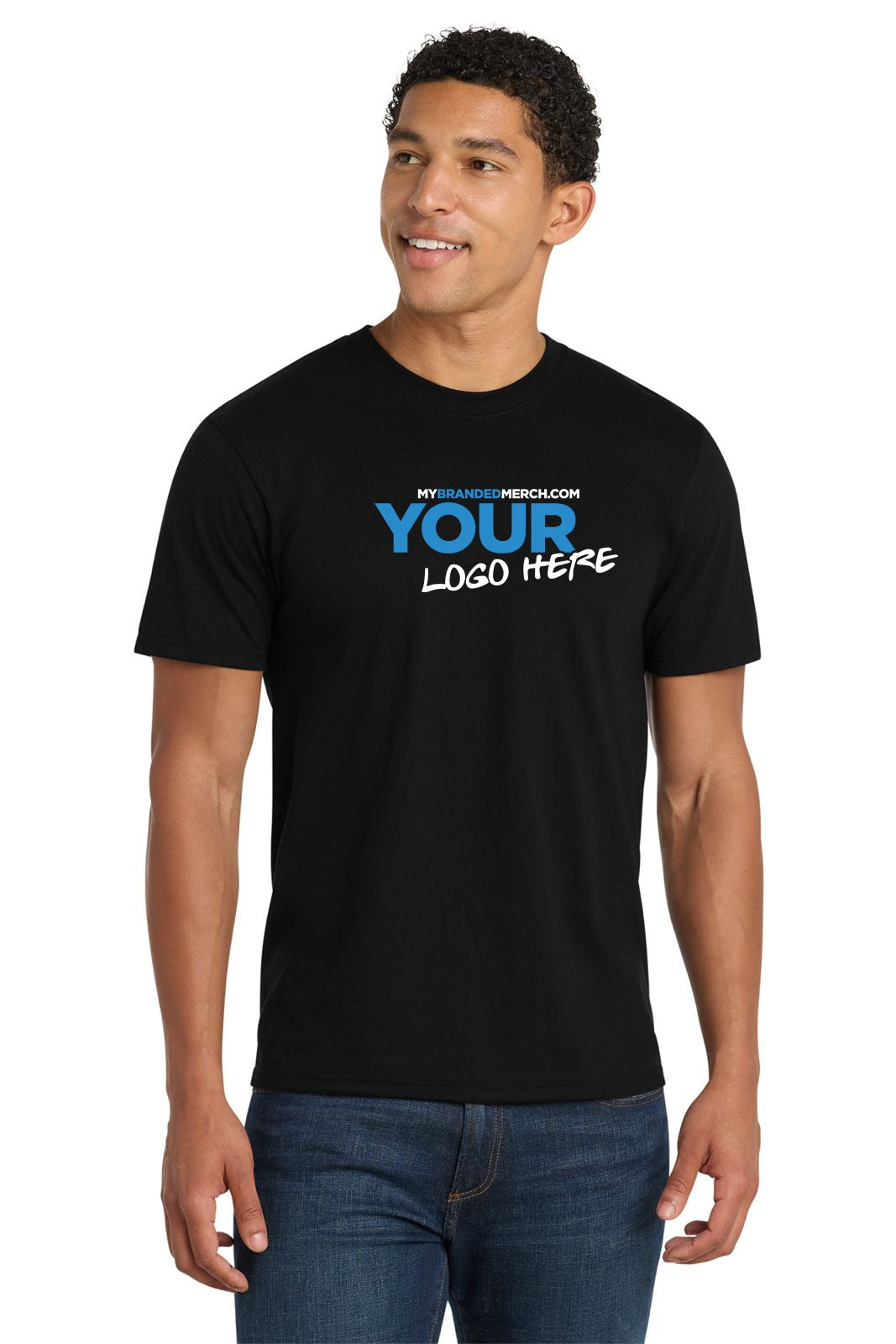 Business Starter Bundle custom logo PC455 T-shirt in Jet Black