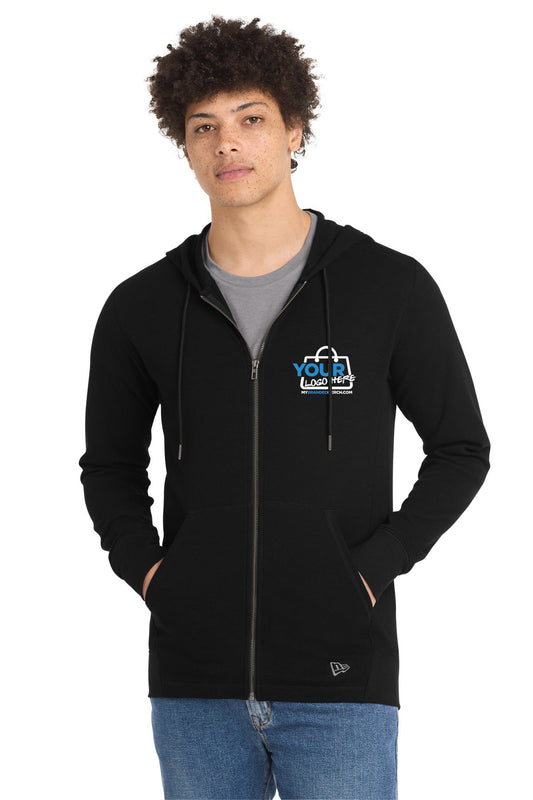 Custom logo New Era® Thermal Full-Zip Hoodie NEA141 decoration preview