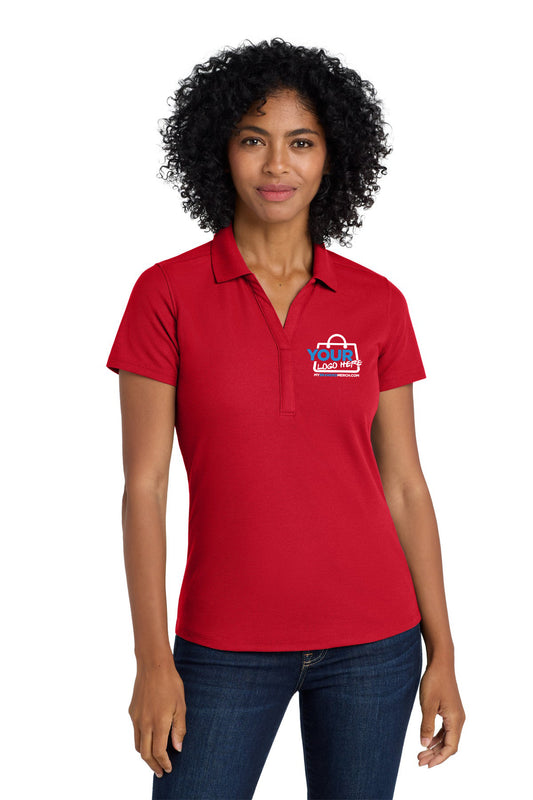 Custom logo Port Authority ® Women's EZPerformance ™ Pique Polo. LK600 decoration preview