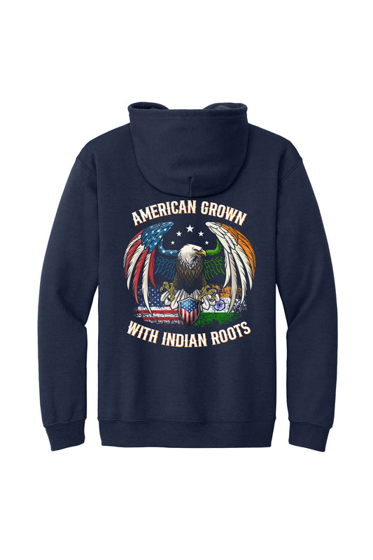 Indian Roots - Indian Officers Society Full-Zip Hoodie 18600 back design