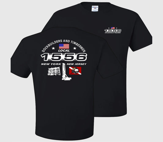 Dockbuilders & Timbermen Local 1556 T-Shirt - Black